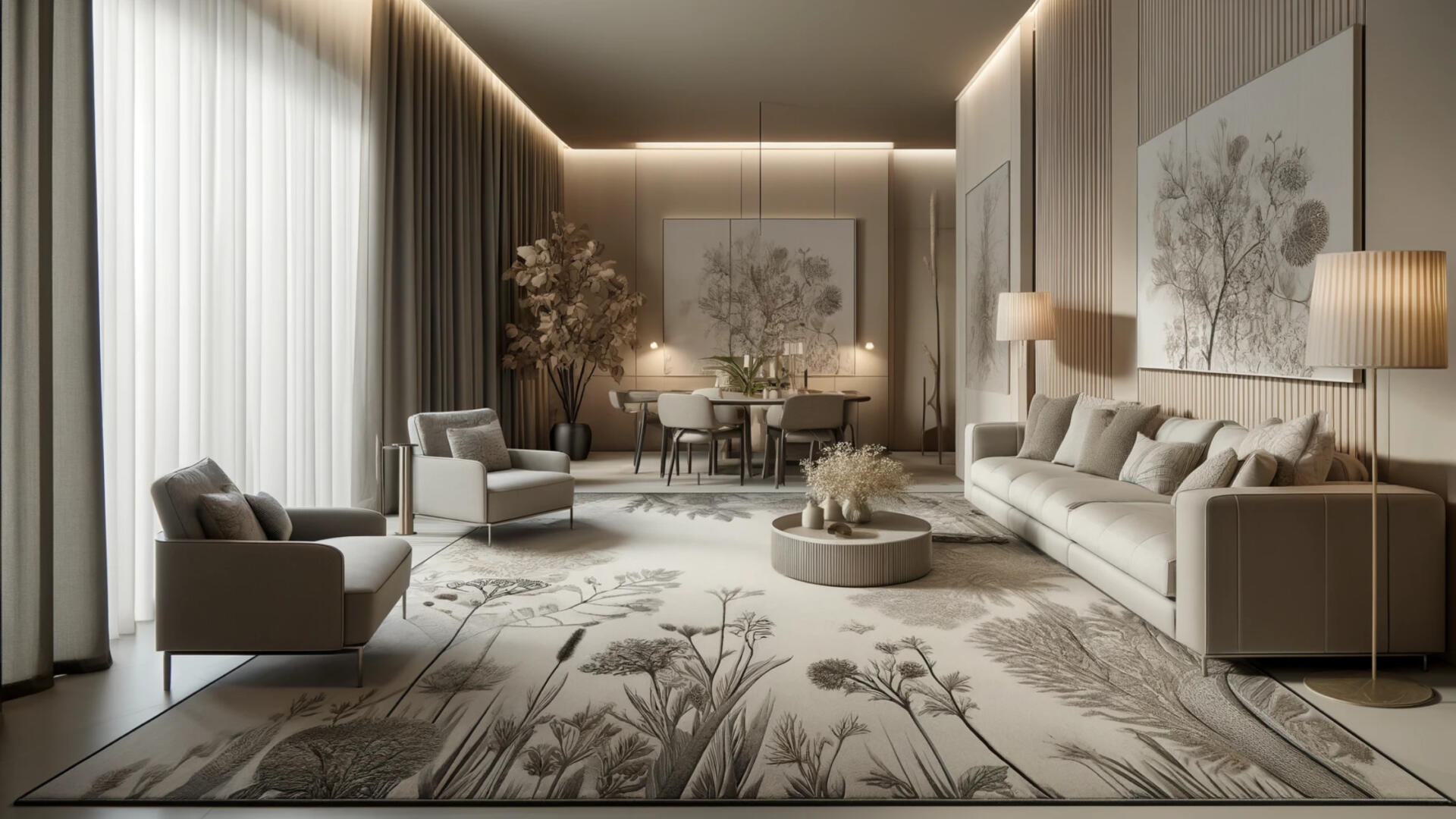 Kalinkaari - The Magic of Modern Carpets: Exploring Modern Carpet Styles- Nature Inspired Motifs and Organic Textures