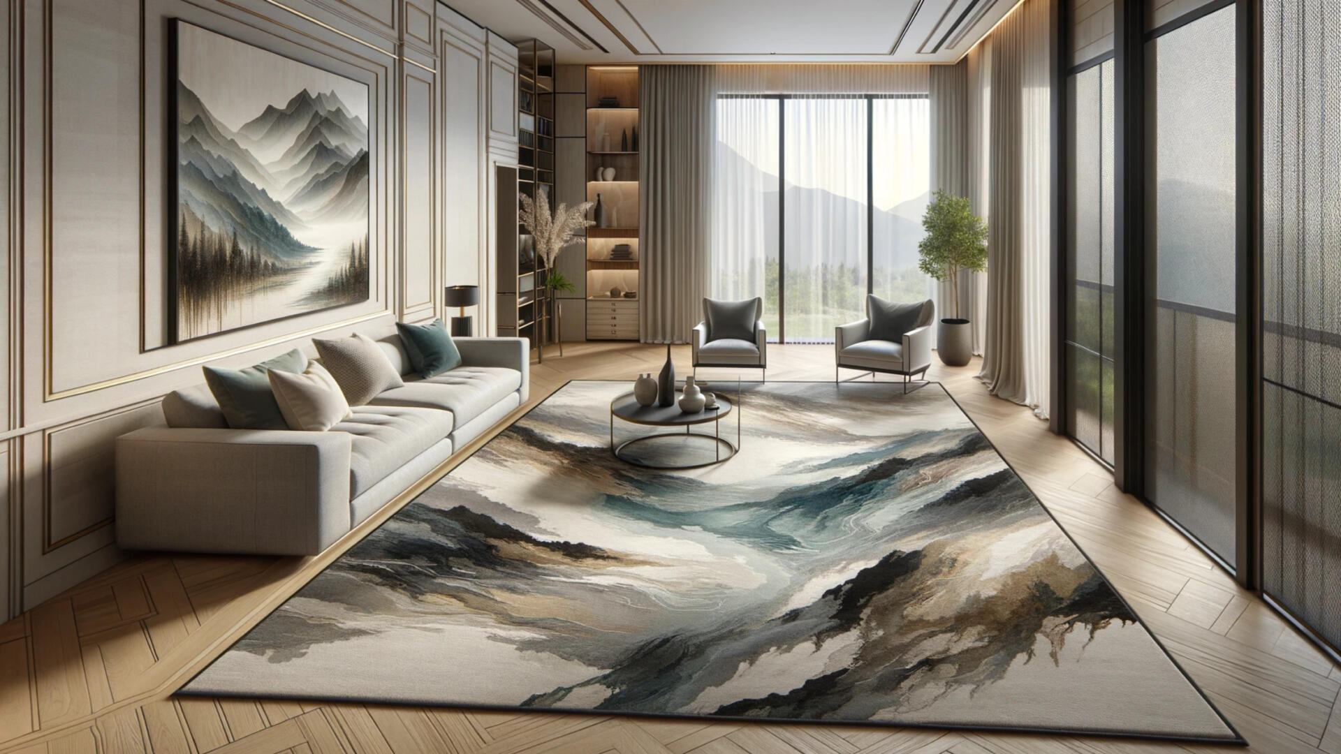 Kalinkaari - The Magic of Modern Carpets: Exploring Modern Carpet Styles- Nature Inspired Motifs and Organic Textures