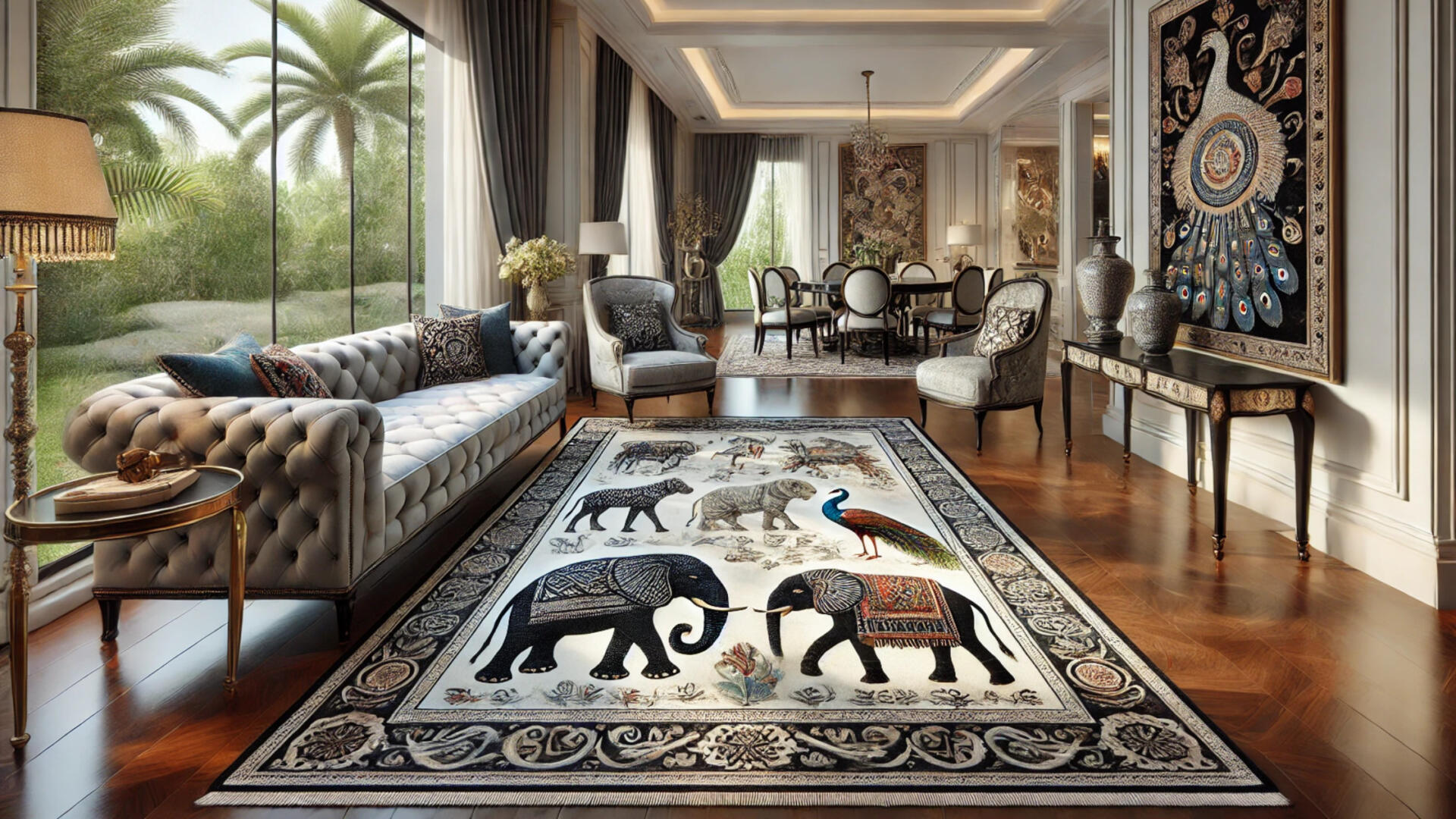 Kalinkaari - Dhurries: Weaving Stories of Tradition, Skill and Utility- Carpet Design and Patterns: Dhurrie Edition - Animal Motifs