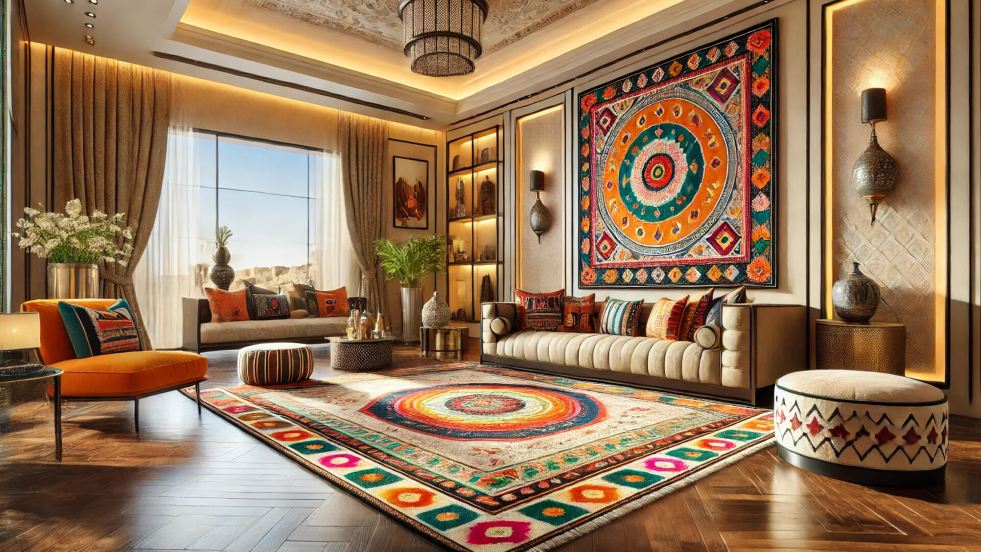 Kalinkaari - Dhurries: Weaving Stories of Tradition, Skill and Utility- Influence of Regional Cultures and Traditions on Carpet Designs - Rajasthani Dhurries